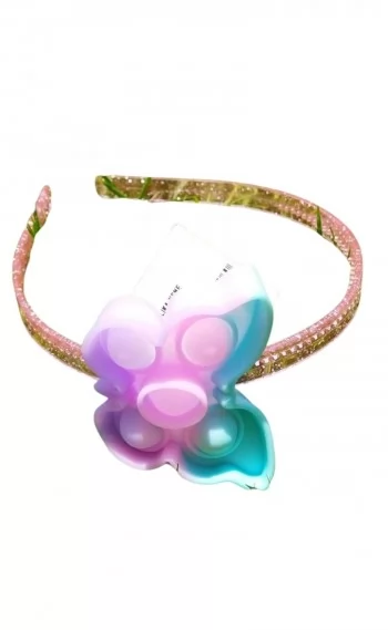 Tiara / Arco Pop It / Fidget Toy - Borboleta