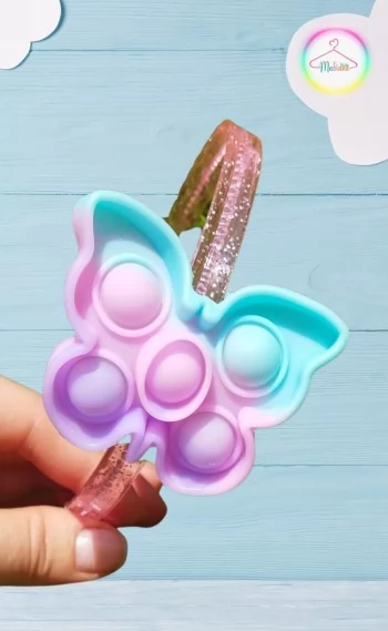 Tiara / Arco Pop It / Fidget Toy - Borboleta