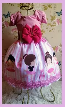 Vestido Infantil tema Bailarina