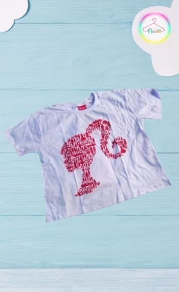 Camiseta Barbie - Branca