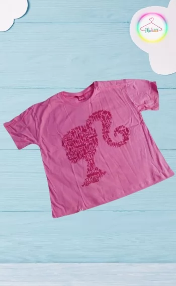 Camiseta Barbie - Rosa