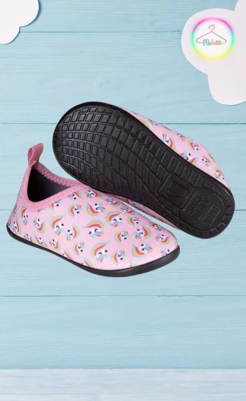 Sapatilha Infantil Neoprene Antiderrapante - Unicórnio