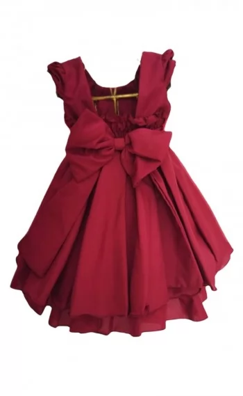 Vestido Infantil Festa Cor Vinho