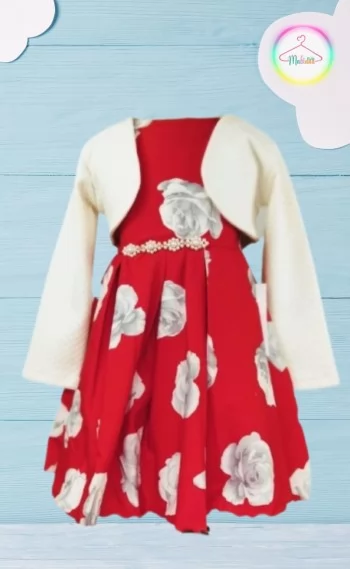Vestido Infantil Festa Vermelho - Rainha das rosas